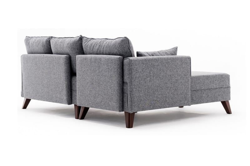 Antigua Divansovesofa til venstre - Grå - Møbler - Sofaer - Sofa med chaiselong - 4 personers sofa med chaiselong