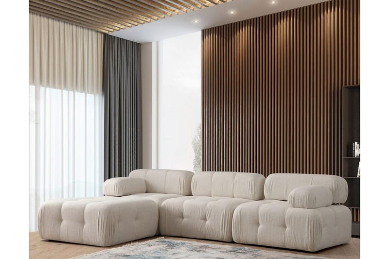 Belgin Boblet Divansofa 3-personers 315 cm bred - Møbler - Sofaer - Modulsofaer - Komplet modulsofa
