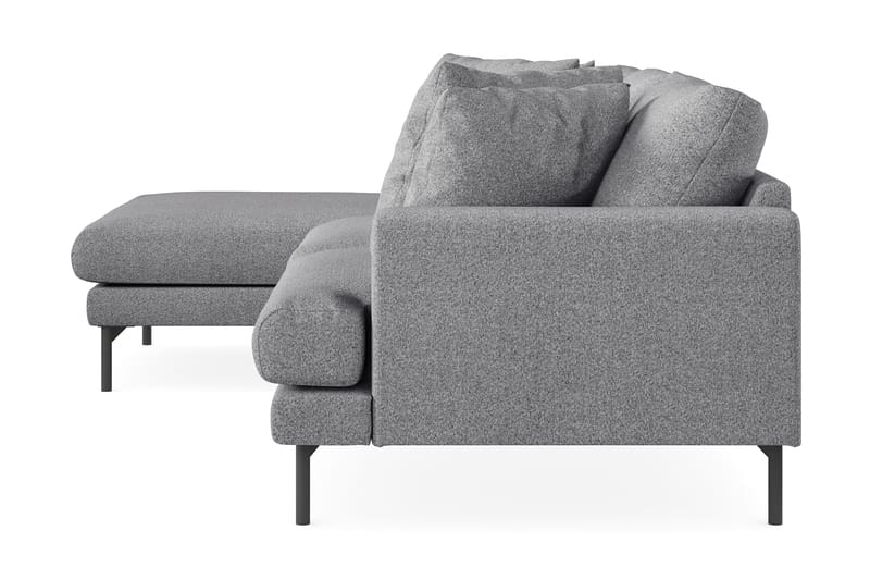 Menard 3-personers Venstrevendt L-formet Divansofa i Stof - Grå - Møbler - Sofaer - Sofa med chaiselong