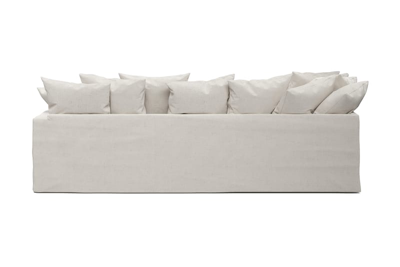 Menard 4-personers Venstrevendt L-formet Chaiselongsofa i Stof - Beige - Møbler - Sofaer - Sofa med chaiselong - 4 personers sofa med chaiselong