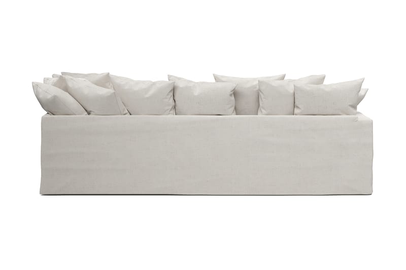 Menard 4-personers Højrevendt L-formet Chaiselongsofa i Bouclé - Hvid - Møbler - Sofaer - Sofa med chaiselong - 4 personers sofa med chaiselong