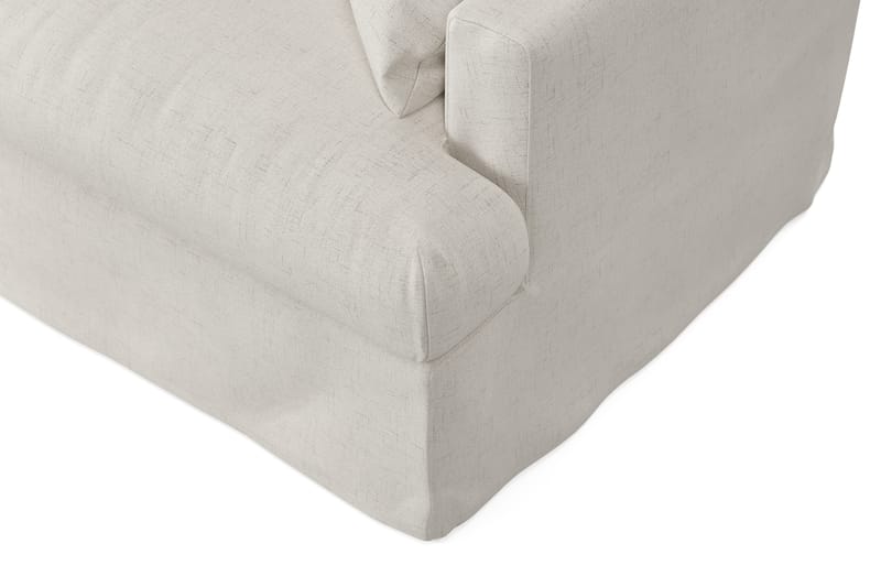 Menard 4-personers Højrevendt L-formet Chaiselongsofa i Bouclé - Hvid - Møbler - Sofaer - Sofa med chaiselong - 4 personers sofa med chaiselong