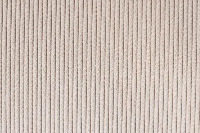 Menard 4-personers Højrevendt L-formet Chaiselongsofa + Fodskammel i Manchester - Beige - Møbler - Sofaer - Sofa med chaiselong - 4 personers sofa med chaiselong
