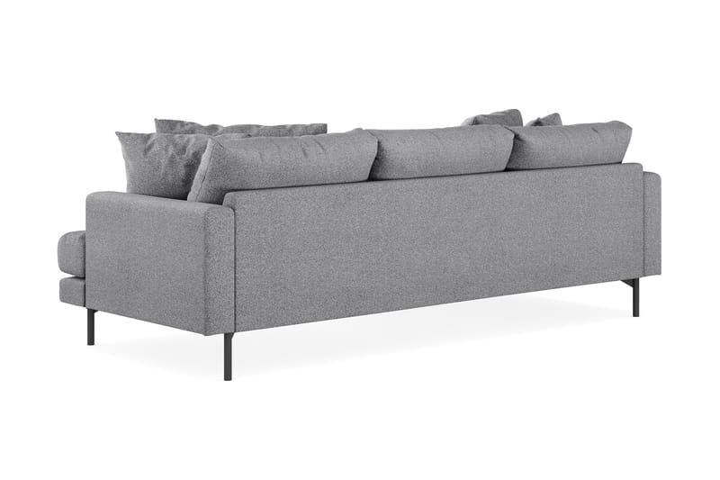 Menard 4-pers Chaiselongsofa - Grå - Sofa med chaiselong - 4 personers sofa med chaiselong