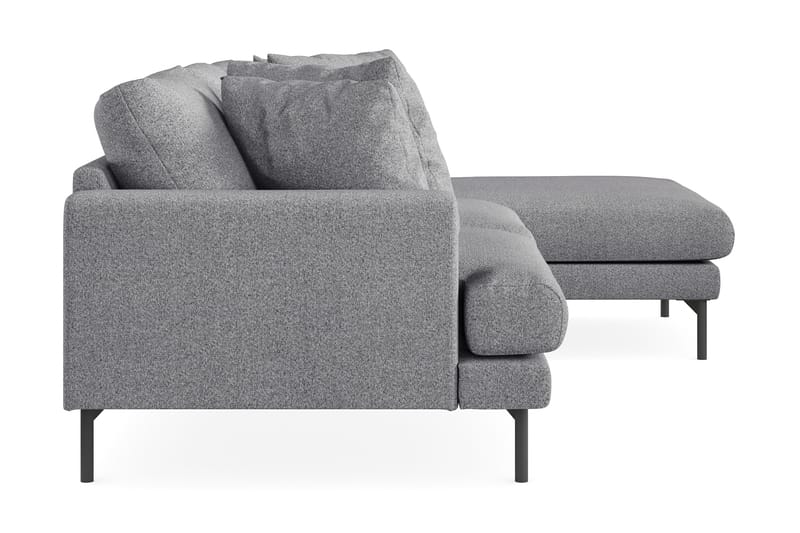 Menard 4-pers Chaiselongsofa - Grå - Sofa med chaiselong - 4 personers sofa med chaiselong