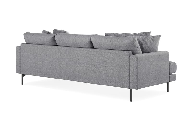 Menard 4-pers Chaiselongsofa - Grå - Sofa med chaiselong - 4 personers sofa med chaiselong