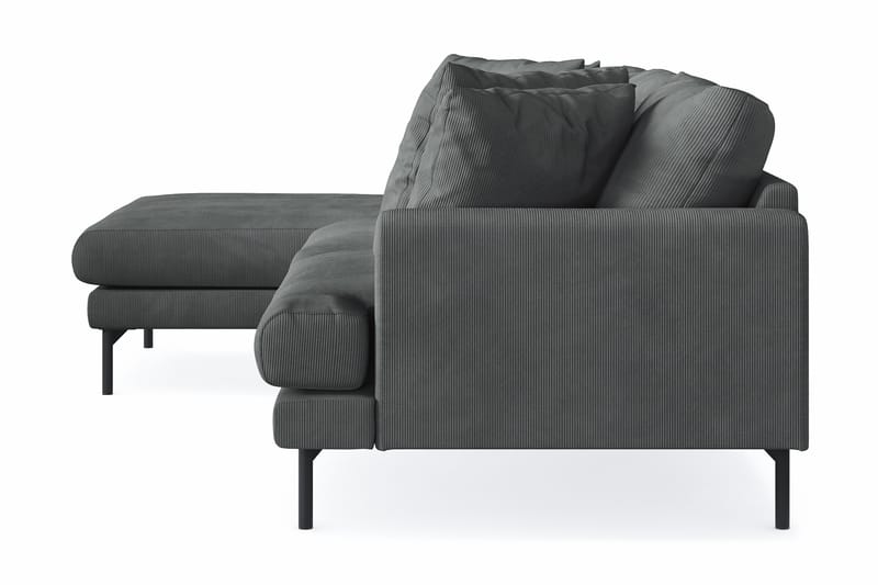 Menard 4-pers Chaiselongsofa - Grå - Sofa med chaiselong - 4 personers sofa med chaiselong