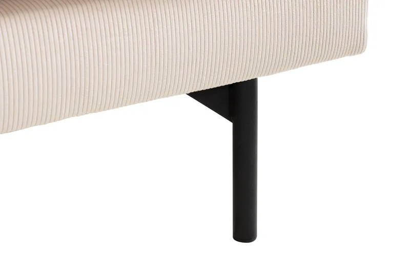 Menard 4-personers Venstrevendt Dyb L-formet Chaiselongsofa i Manchester - Beige - Møbler - Sofaer - Sofa med chaiselong - 4 personers sofa med chaiselong