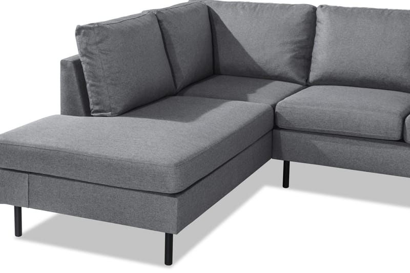 Peppe 4-personers Venstrevendt L-formet Chaiselongsofa i Stof - Lysegrå - Møbler - Sofaer - Sofa med chaiselong - 4 personers sofa med chaiselong