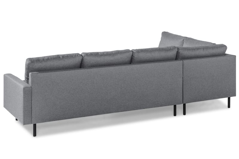 Peppe 4-personers Venstrevendt L-formet Chaiselongsofa i Stof - Lysegrå - Møbler - Sofaer - Sofa med chaiselong - 4 personers sofa med chaiselong