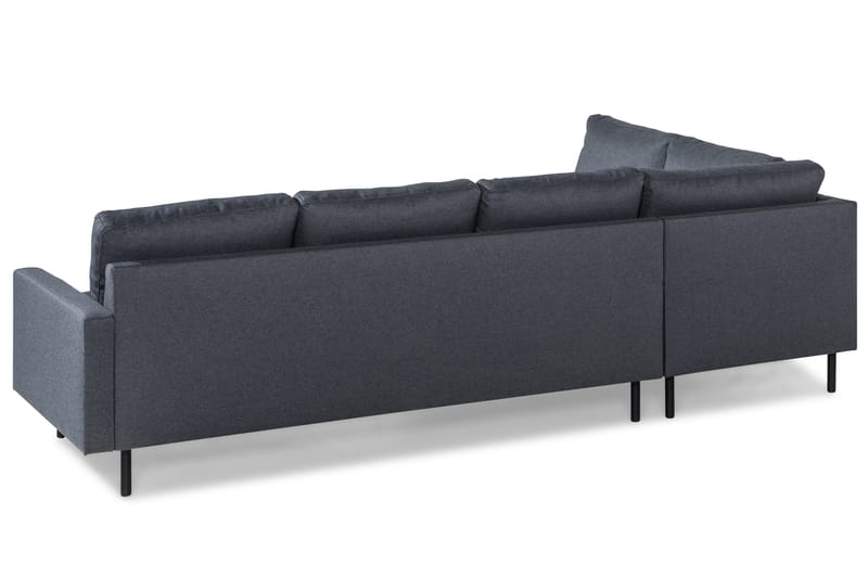 Peppe 4-personers Venstrevendt L-formet Chaiselongsofa i Stof - Mørkegrå - Møbler - Sofaer - Sofa med chaiselong - 4 personers sofa med chaiselong