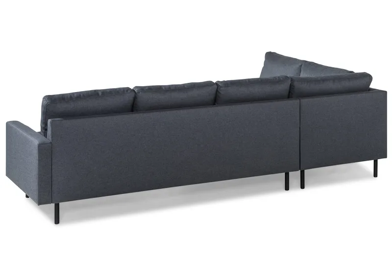 Peppe 4-personers Venstrevendt L-formet Chaiselongsofa i Stof - Mørkegrå - Møbler - Sofaer - Sofa med chaiselong - 4 personers sofa med chaiselong