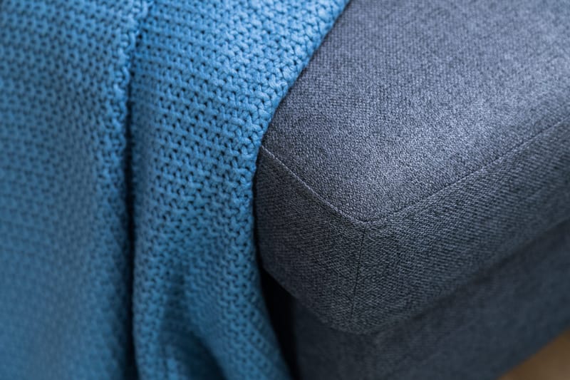 Peppe 4-personers Venstrevendt L-formet Chaiselongsofa i Stof - Mørkegrå - Møbler - Sofaer - Sofa med chaiselong - 4 personers sofa med chaiselong