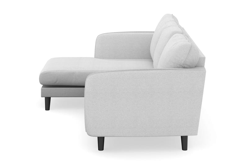 Trend Lyx 3-personers Venstrevendt L-formet Chaiselongsofa i Stof - Lysegrå - Møbler - Sofaer - Sofa med chaiselong - 4 personers sofa med chaiselong