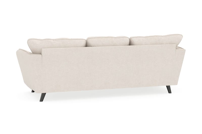 Trend Lyx 3-personers Venstrevendt L-formet Chaiselongsofa i Stof - Beige - Møbler - Sofaer - Sofa med chaiselong