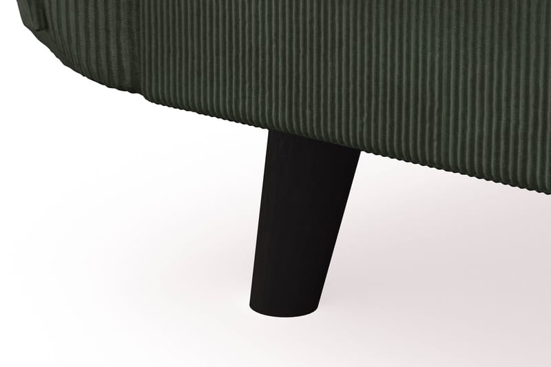 Trend Lyx 3-personers Venstrevendt L-formet Chaiselongsofa i Manchester - Mørkegrøn - Møbler - Sofaer - Sofa med chaiselong