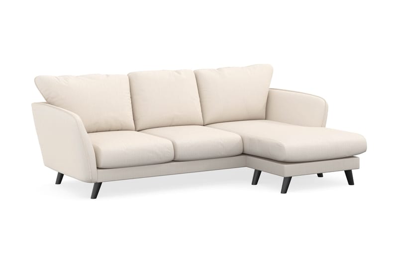Trend Lyx 3-personers Højrevendt L-formet Chaiselongsofa i Manchester - Beige - Møbler - Sofaer - Sofa med chaiselong - 4 personers sofa med chaiselong