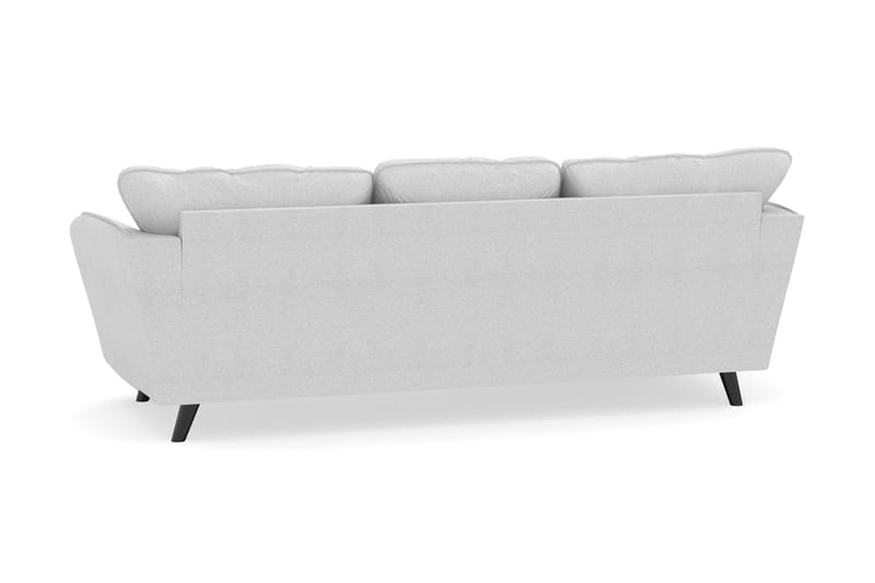 Trend Lyx 3-personers Venstrevendt L-formet Chaiselongsofa i Stof - Lysegrå - Møbler - Sofaer - Sofa med chaiselong - 4 personers sofa med chaiselong