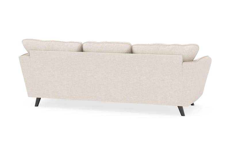 Trend Lyx 3-personers Højrevendt L-formet Chaiselongsofa i Stof - Beige - Møbler - Sofaer - Sofa med chaiselong - 4 personers sofa med chaiselong
