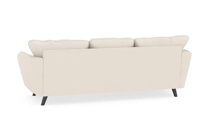 Trend Lyx 3-personers Venstrevendt L-formet Chaiselongsofa i Manchester - Beige - Møbler - Sofaer - Sofa med chaiselong - 4 personers sofa med chaiselong