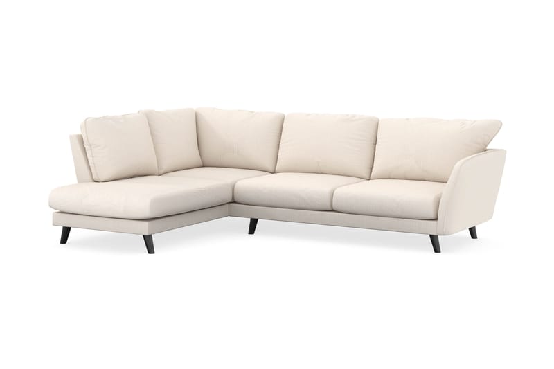 Trend Lyx 4-personers Venstrevendt L-formet Chaiselongsofa i Manchester - Beige - Møbler - Sofaer - Sofa med chaiselong - 4 personers sofa med chaiselong