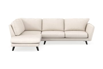 Trend Lyx 4-personers Venstrevendt L-formet Chaiselongsofa i Stof - Beige - Møbler - Sofaer - Sofa med chaiselong
