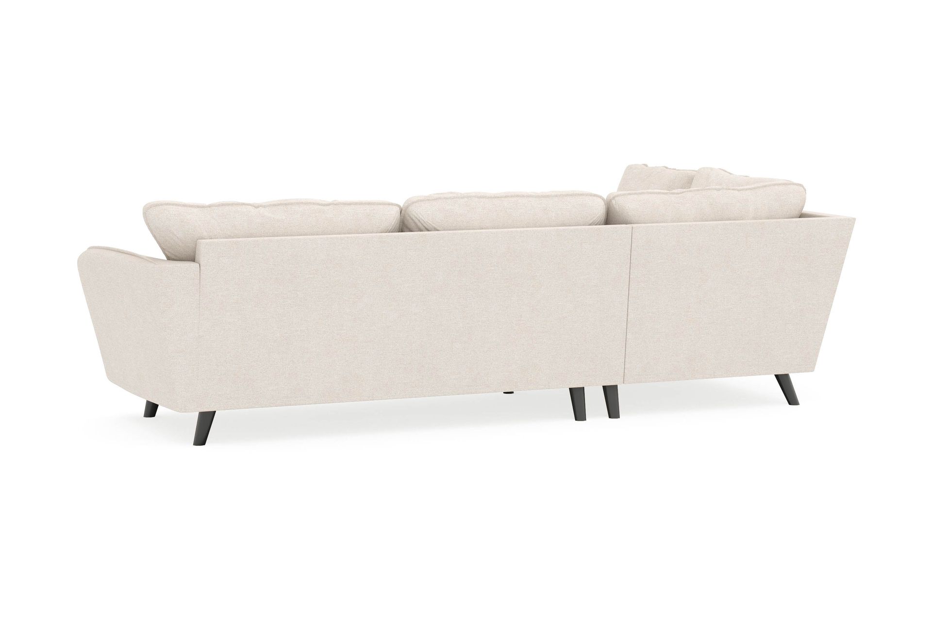 Trend Lyx 4-personers Venstrevendt L-formet Chaiselongsofa i Stof - Beige - Møbler - Sofaer - Sofa med chaiselong