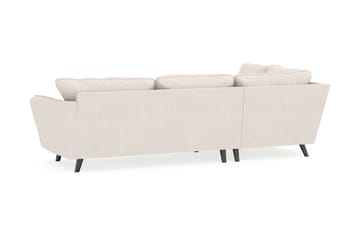 Trend Lyx 4-personers Venstrevendt L-formet Chaiselongsofa i Stof - Beige - Møbler - Sofaer - Sofa med chaiselong
