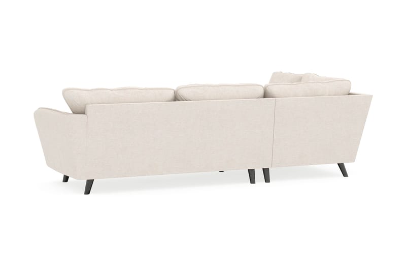 Trend Lyx 4-personers Venstrevendt L-formet Chaiselongsofa i Stof - Beige - Møbler - Sofaer - Sofa med chaiselong