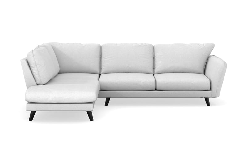 Trend Lyx 4-personers Venstrevendt L-formet Chaiselongsofa i Stof - Lysegrå - Møbler - Sofaer - Sofa med chaiselong