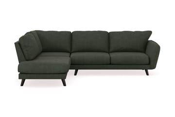 Trend Lyx 4-personers Venstrevendt L-formet Chaiselongsofa i Manchester - Mørkegrøn - Møbler - Sofaer - Sofa med chaiselong