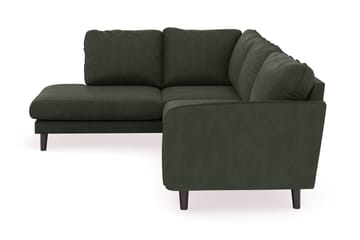 Trend Lyx 4-personers Venstrevendt L-formet Chaiselongsofa i Manchester - Mørkegrøn - Møbler - Sofaer - Sofa med chaiselong