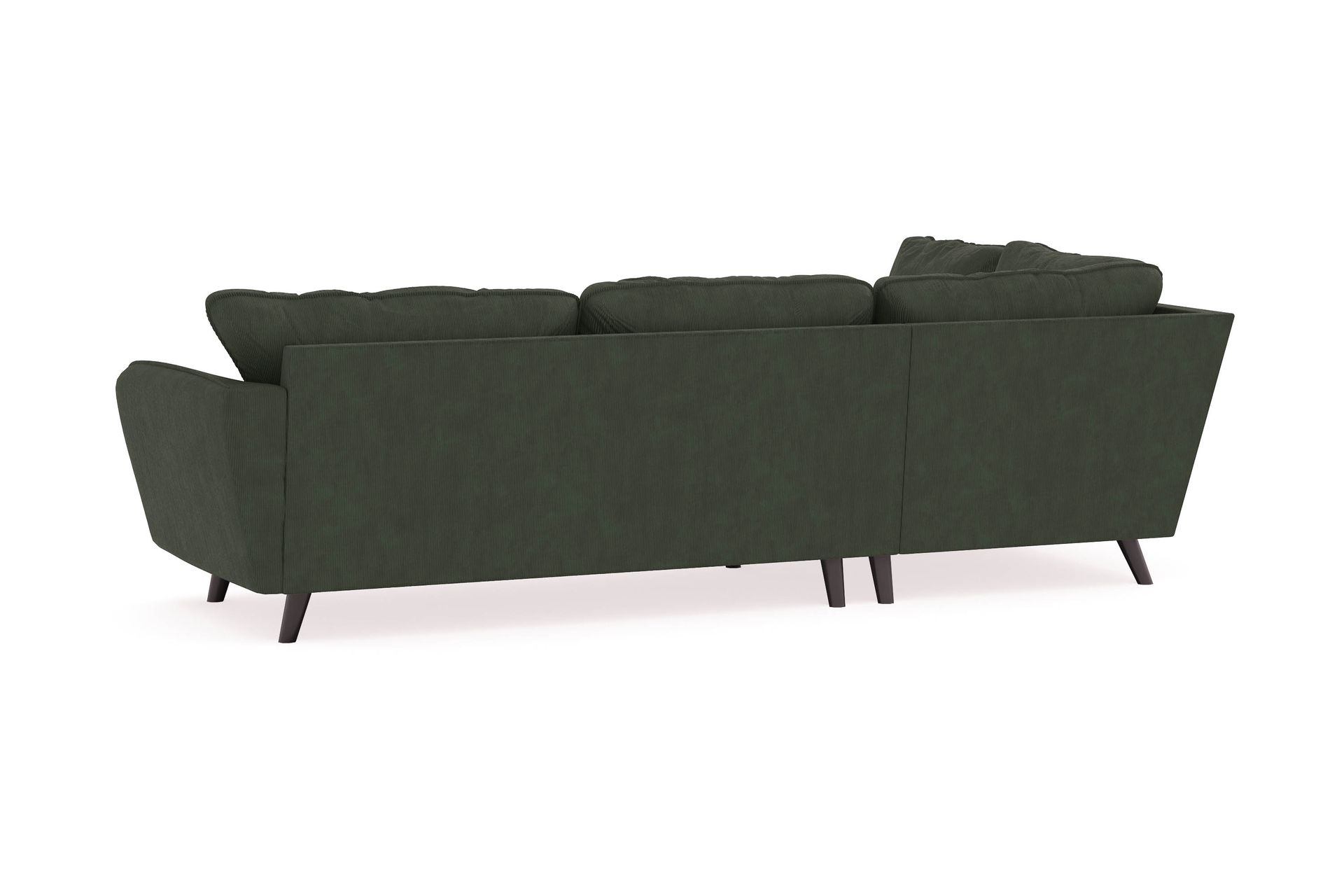 Trend Lyx 4-personers Venstrevendt L-formet Chaiselongsofa i Manchester - Mørkegrøn - Møbler - Sofaer - Sofa med chaiselong