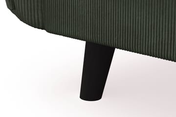 Trend Lyx 4-personers Venstrevendt L-formet Chaiselongsofa i Manchester - Mørkegrøn - Møbler - Sofaer - Sofa med chaiselong