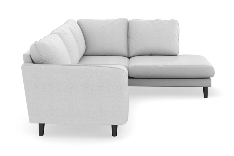 Trend Lyx 4-personers Højrevendt L-formet Chaiselongsofa i Stof - Lysegrå - Møbler - Sofaer - Sofa med chaiselong