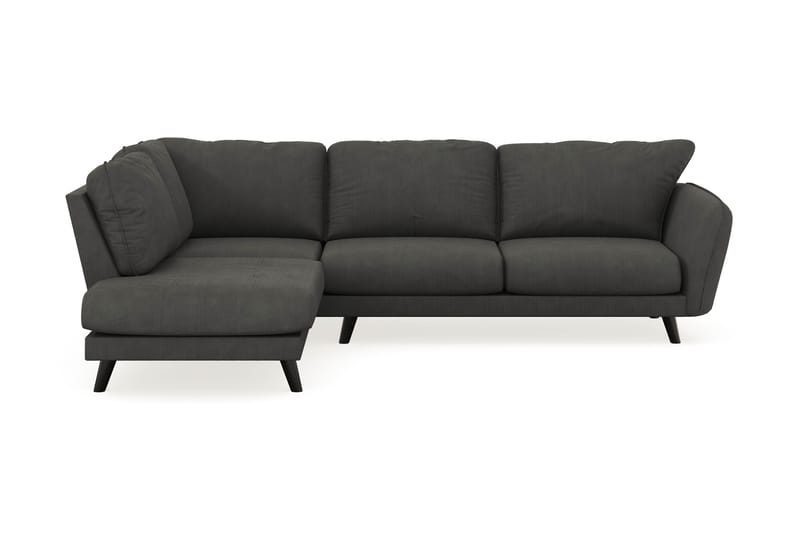 Trend Lyx 4-personers Venstrevendt L-formet Chaiselongsofa i Manchester - Mørkegrå - Møbler - Sofaer - Sofa med chaiselong