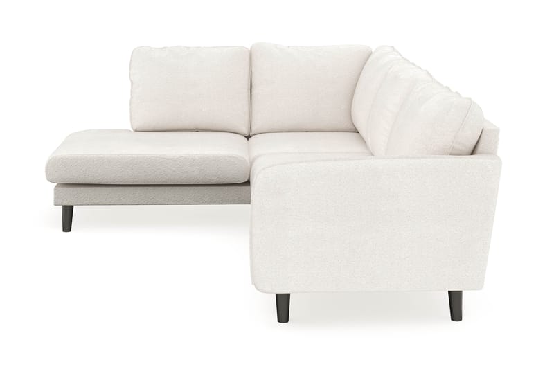Trend Lyx 4-personers Venstrevendt L-formet Chaiselongsofa i Bouclé - Hvid - Møbler - Sofaer - Sofa med chaiselong