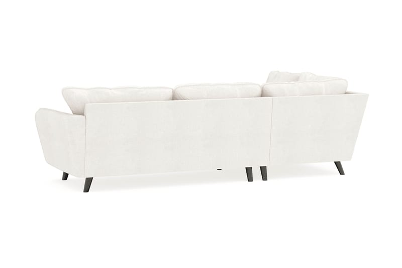 Trend Lyx 4-personers Venstrevendt L-formet Chaiselongsofa i Bouclé - Hvid - Møbler - Sofaer - Sofa med chaiselong