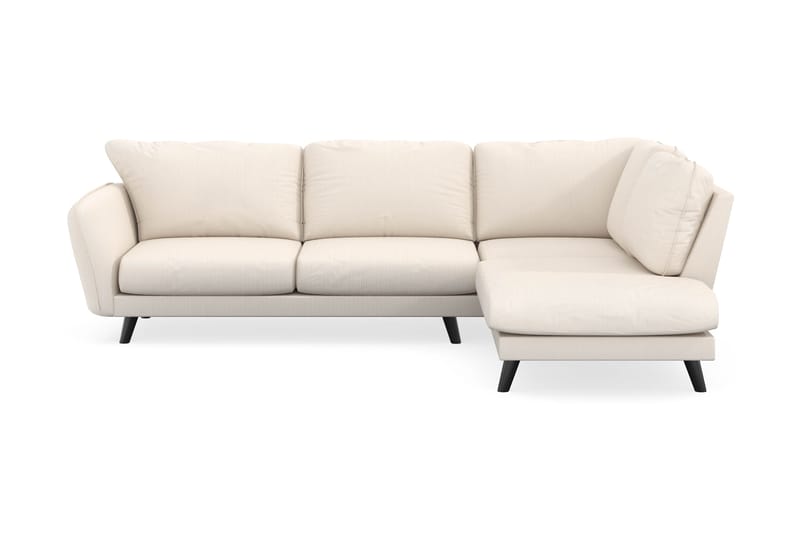 Trend Lyx 4-personers Højrevendt L-formet Chaiselongsofa i Manchester - Beige - Møbler - Sofaer - Sofa med chaiselong