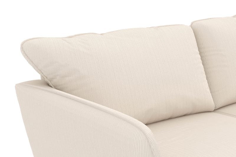 Trend Lyx 4-personers Højrevendt L-formet Chaiselongsofa i Manchester - Beige - Møbler - Sofaer - Sofa med chaiselong