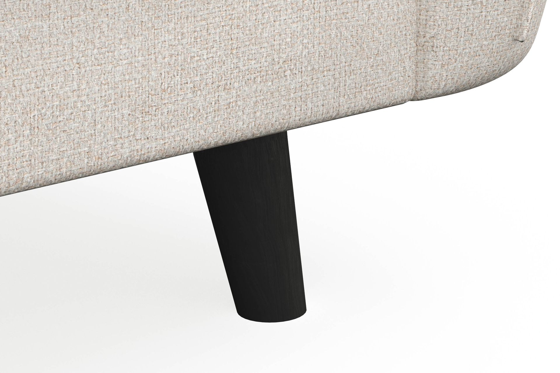 Trend Lyx 4-personers Højrevendt L-formet Chaiselongsofa i Stof - Beige - Møbler - Sofaer - Sofa med chaiselong