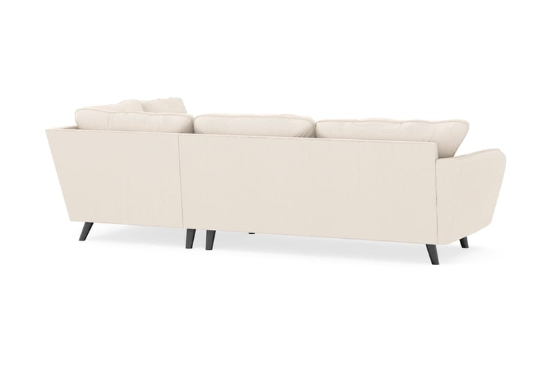 Trend Lyx 4-personers Højrevendt L-formet Chaiselongsofa i Manchester - Beige - Møbler - Sofaer - Sofa med chaiselong - 4 personers sofa med chaiselong