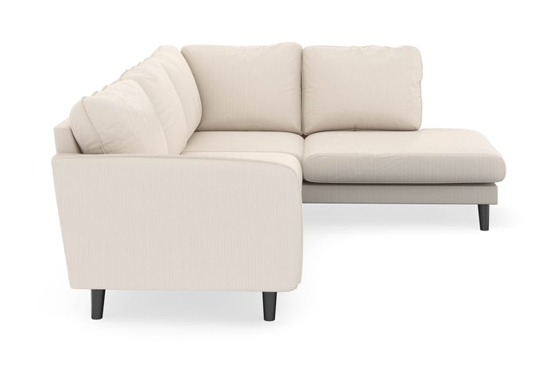 Trend Lyx 4-personers Højrevendt L-formet Chaiselongsofa i Manchester - Beige - Møbler - Sofaer - Sofa med chaiselong - 4 personers sofa med chaiselong