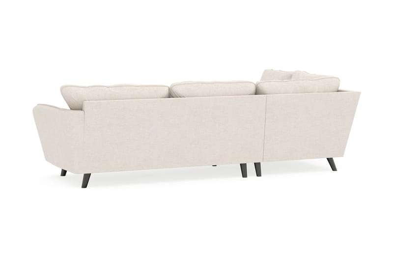 Trend Lyx 4-personers Venstrevendt L-formet Chaiselongsofa i Stof - Beige - Møbler - Sofaer - Sofa med chaiselong - 4 personers sofa med chaiselong