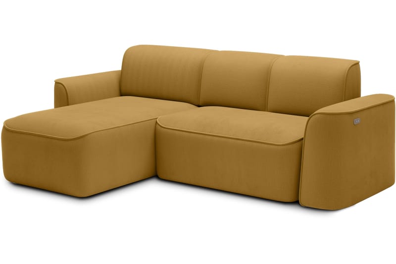 Ume 4-personers Sofa med Chaiselong - Gul - Møbler - Sofaer - Sofa med chaiselong - 4 personers sofa med chaiselong