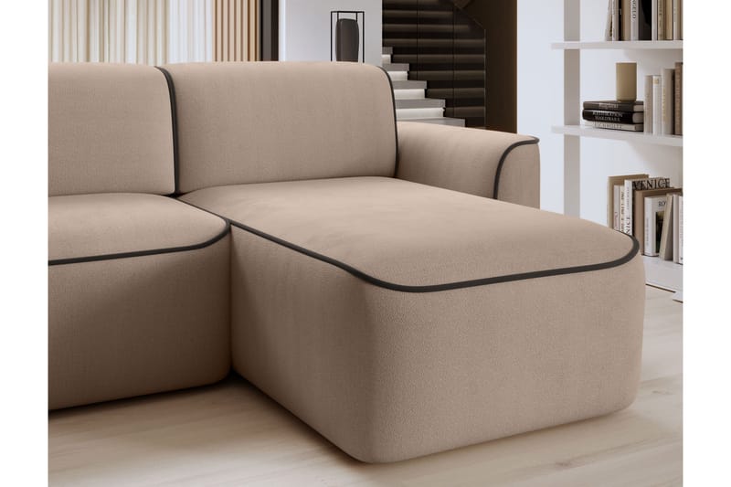 Ume 4-personers Sofa med Divan - Creme - Møbler - Sofaer - Sofa med chaiselong - 4 personers sofa med chaiselong