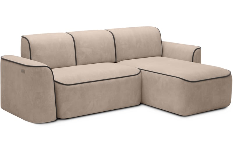 Ume 4-personers Sofa med Divan - Creme - Møbler - Sofaer - Sofa med chaiselong - 4 personers sofa med chaiselong