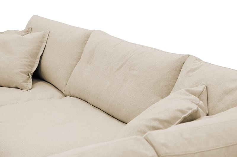Valencia Ekstra dyb 4-personers sofa med chaiselong højre - Beige - Møbler - Sofaer - Sofa med chaiselong - 4 personers sofa med chaiselong