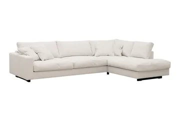 Valencia Ekstra Dyb 4-personers Sofa med Chaiselong Højre - Offwhite - Møbler - Sofaer - Sofa med chaiselong - 4 personers sofa med chaiselong