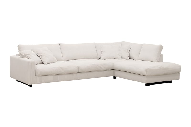 Valencia Ekstra Dyb 4-personers Sofa med Chaiselong Højre - Offwhite - Møbler - Sofaer - Sofa med chaiselong - 4 personers sofa med chaiselong